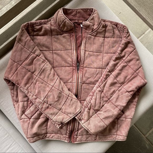 Free People Jackets & Blazers - New Free People Quilted Dolman Jacket Red